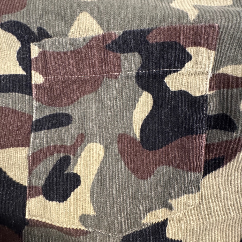 Barney Cools Heritage Long Sleeve Shirt Camo Corduroy Men's 309-CR3 Size Large - Picture 10 of 16
